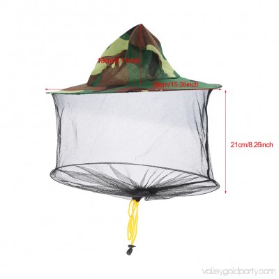 Midge Mosquito Insect Hat Mesh Fishing Caps Head Net Face Protector Camouflage Camping Kit,Hat with Head Net, Mosquito Insect Hat Mesh